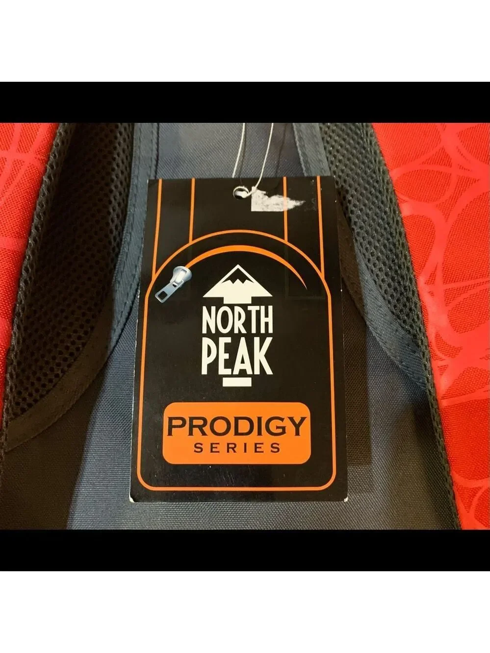 New North Peak Prodigy Series Backpack, Red & Gray